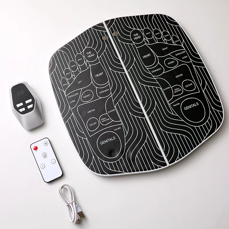 New EMS Foot Massage Mat Foot Therapy Machine Pulse Foot Massager Microcurrent Foot Physiotherapy
