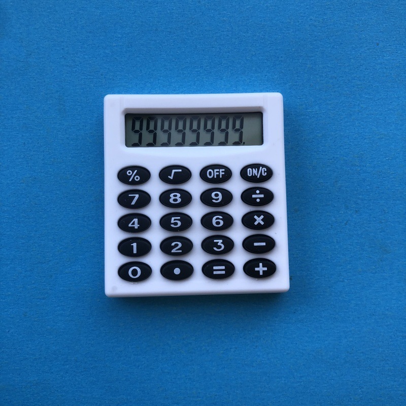 Small Square Mini Calculator Student Stationery Arithmetic Calculator Pocket 8-Digit Calculator