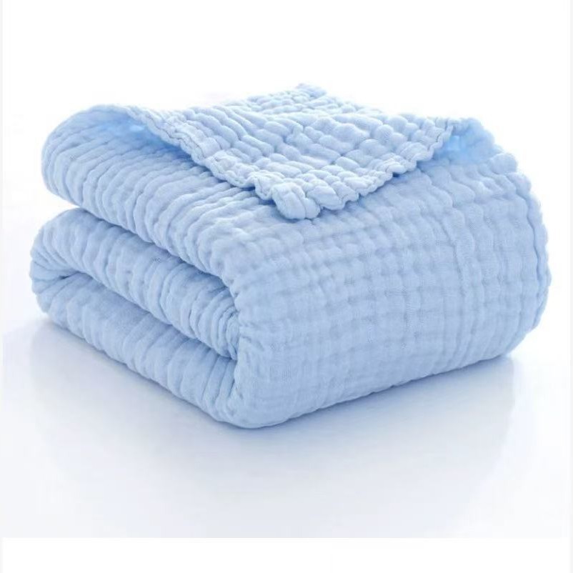 Baby bath towel pure white pure cotton six-layer gauze face wash bath super soft absorbent baby blanket children towel