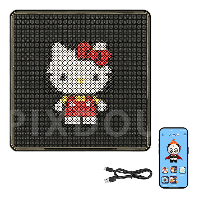 New 64-pin Smart Bead Board, Electronic Transparent Board, High-Temperature Resistant, Compatible with the AiBead App, Bluetooth LED Bead Board