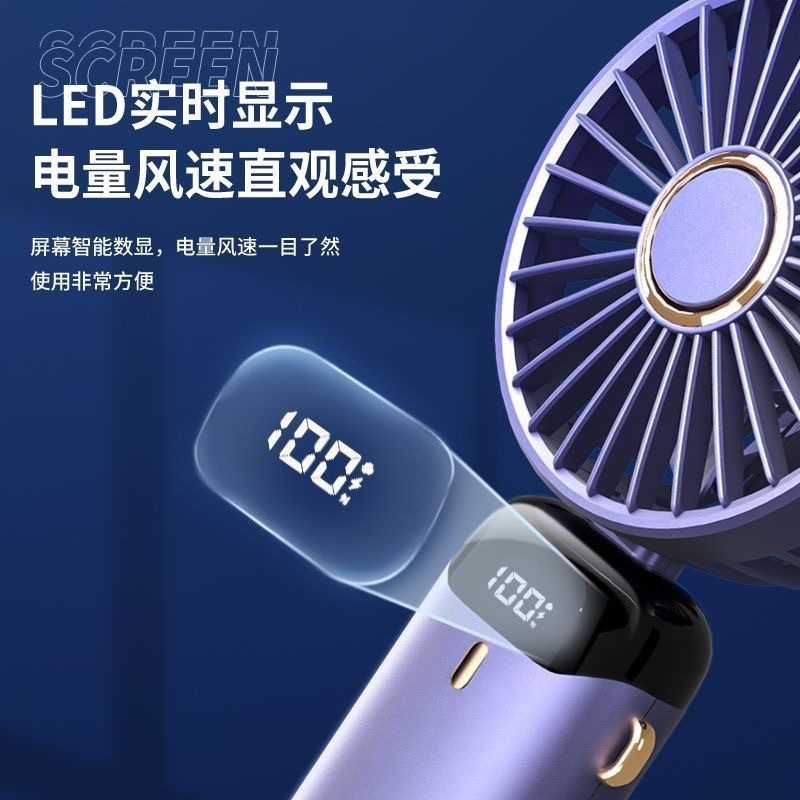 N15 Handheld Fan USB Portable Student Dormitory Silent Strong Wind Mini Rechargeable Portable Fan