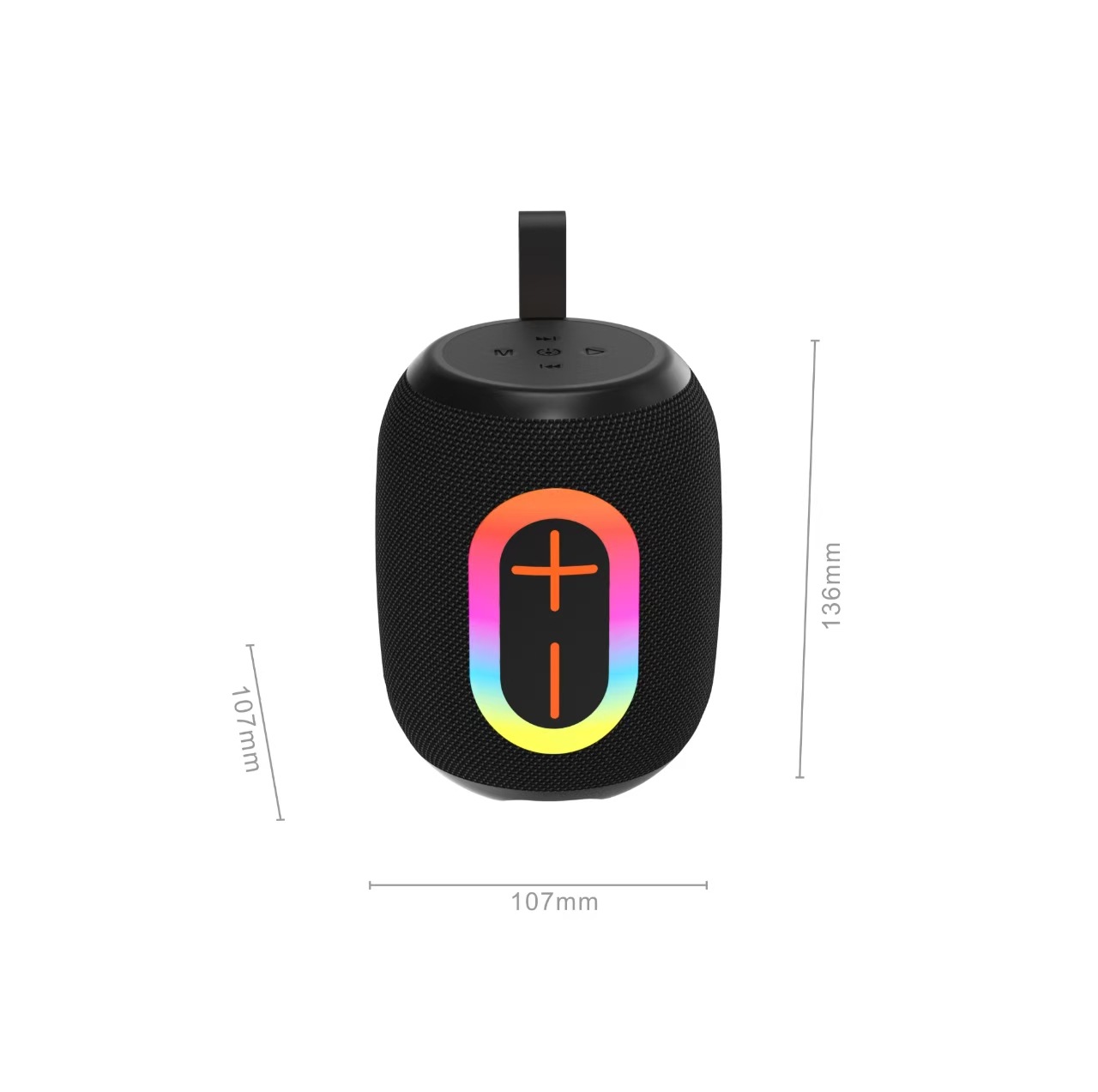 Wireless RGB Light Mini Outdoor Hiking Travel Portable Fabric Bluetooth Speaker High Power High Quality Audio