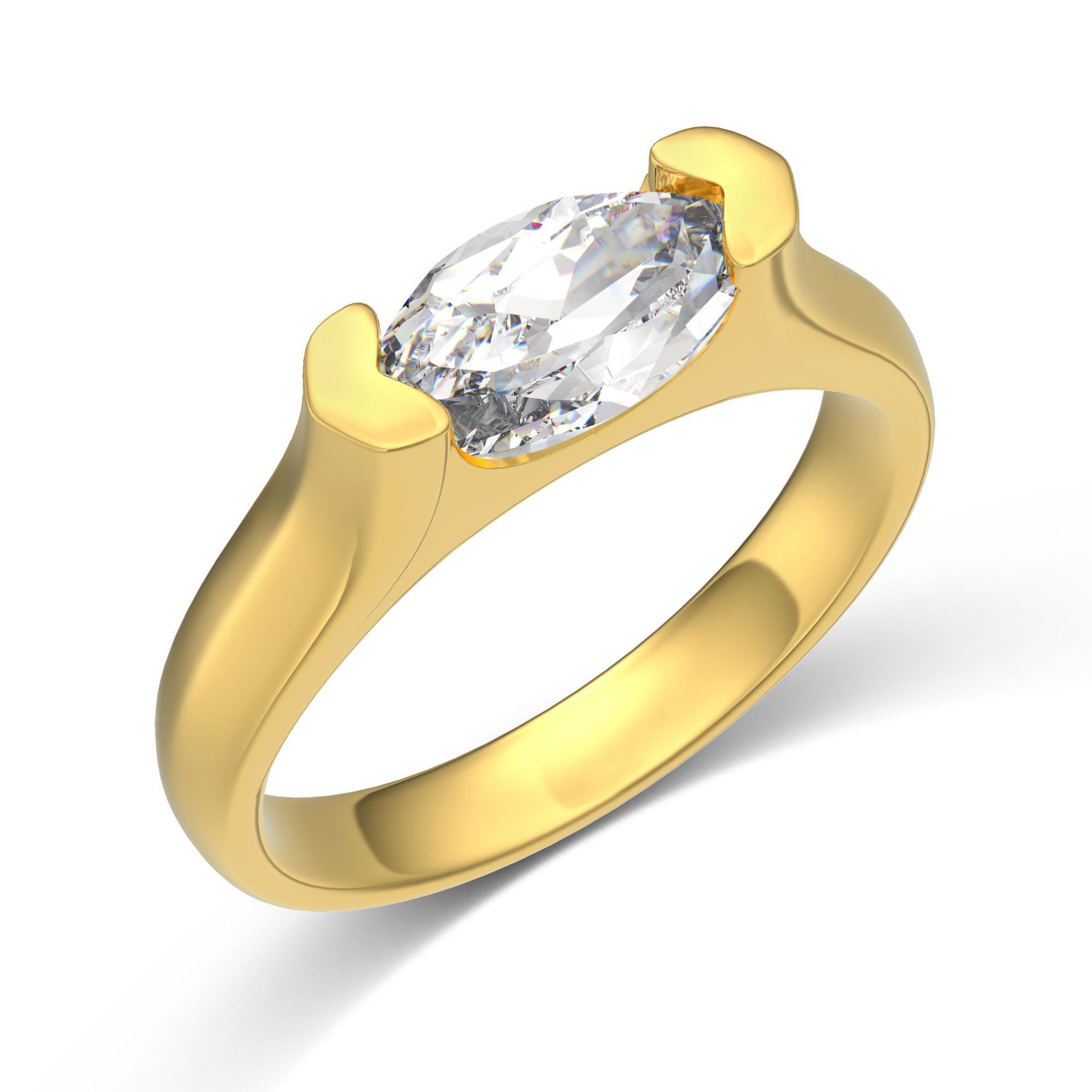 S925 sterling silver ring for women, white 5A zircon closed ring women's ring
