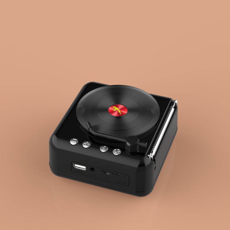Atomic Vinyl Record Bluetooth Speaker Gramophone Bluetooth Audio Radio Gift