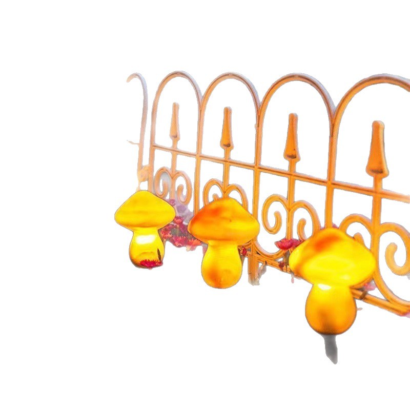 New Solar Light Simulation Mushroom Light Outdoor Waterproof Garden Courtyard Villa Decorative Ground Insert Light
