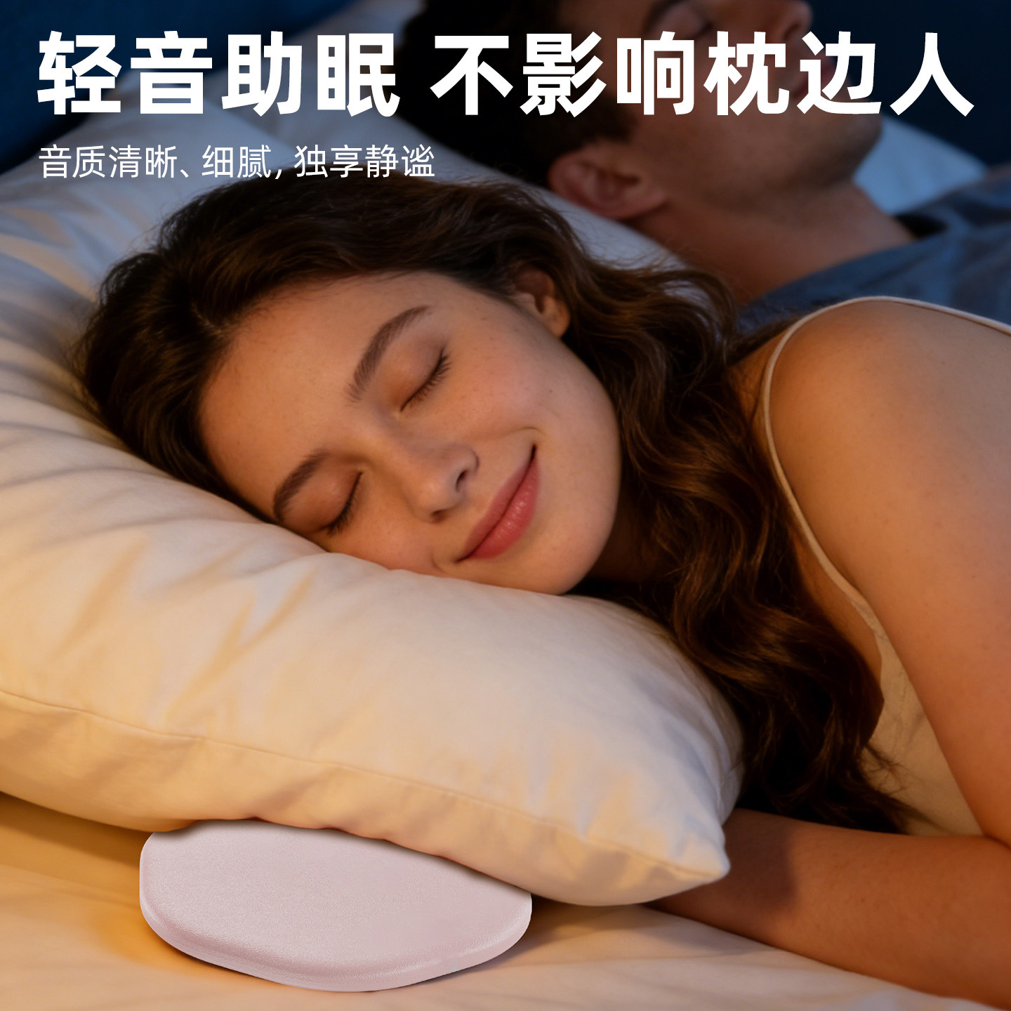 Pillow speaker pillow up-down audio CD Bluetooth speaker timer sleep white noise ultra-thin cross
