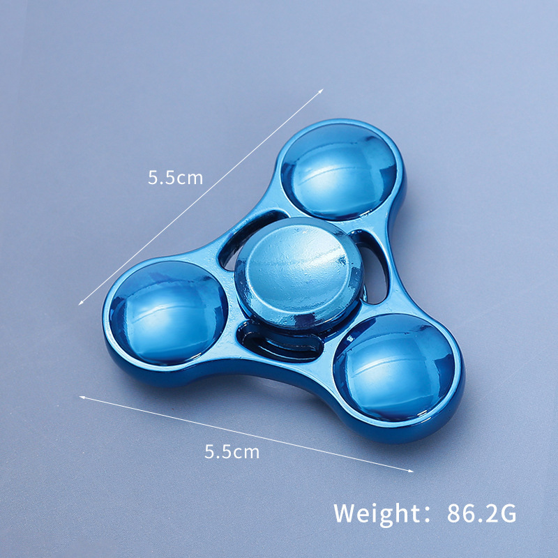 New Second Generation UFO Finger Spinner Zinc Alloy Finger Gyro Big Three Leaf Clover Rotating EDC Gyro