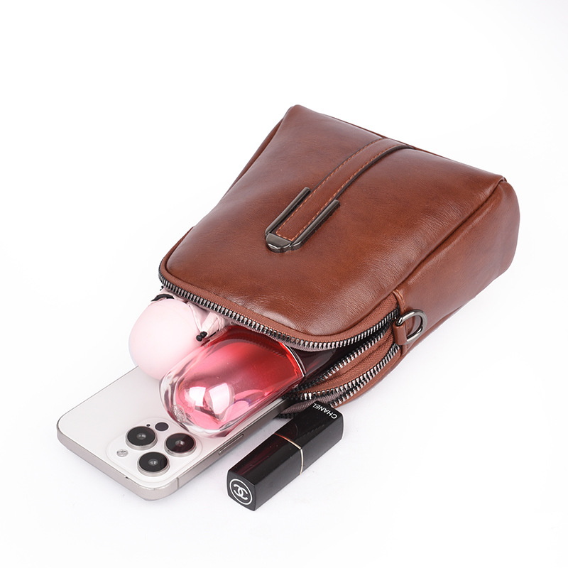 Mobile phone bag women 2025 new bag women texture mini shoulder bag women crossbody small bag