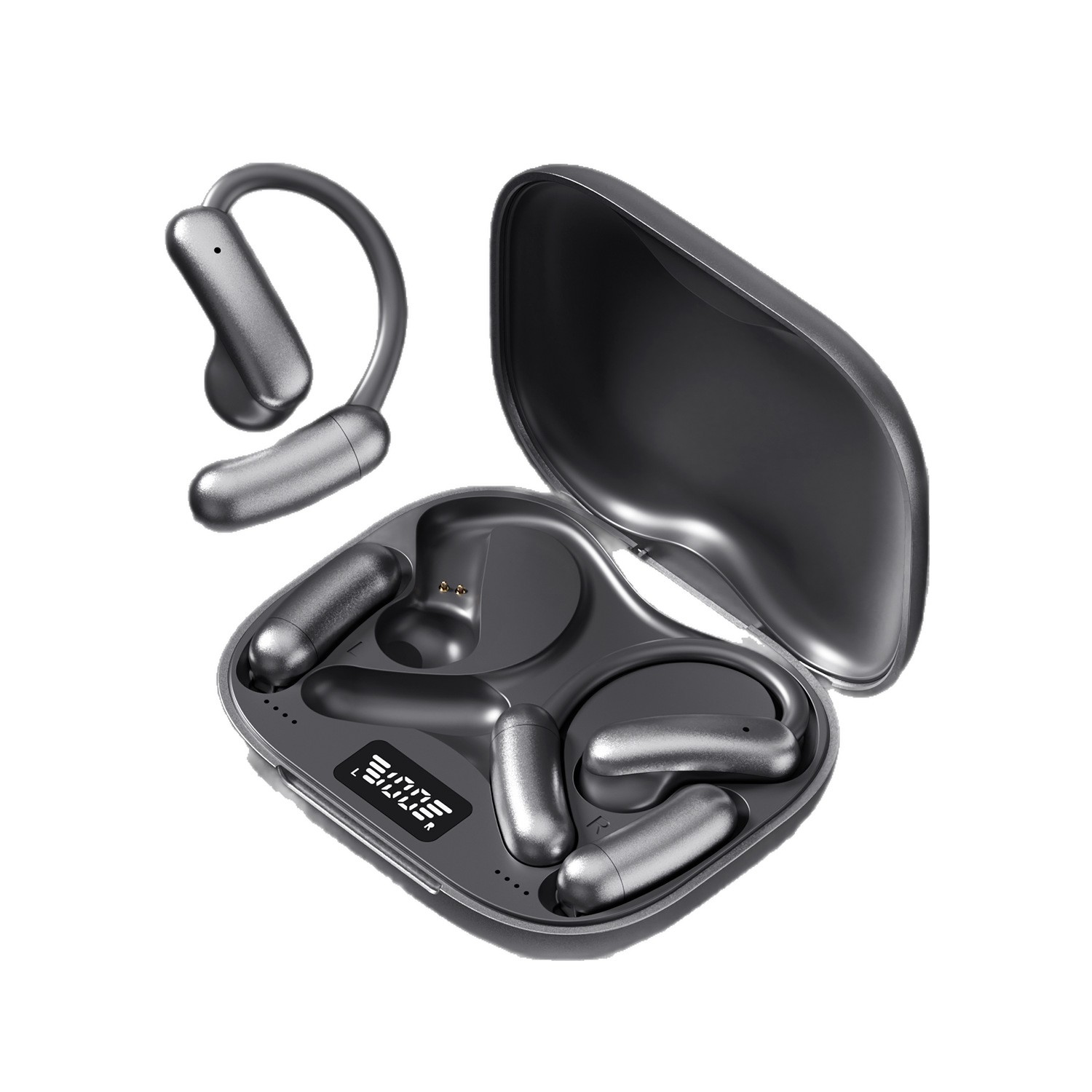Detachable replaceable battery Bluetooth earphones M143 wireless OWS ear-hook earphones open large battery long battery life earphones