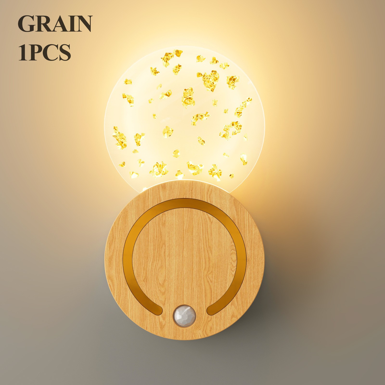 Human Body Induction Bedroom Bedside Wall Light Snap-On No Wiring Bedroom Charging Night Light