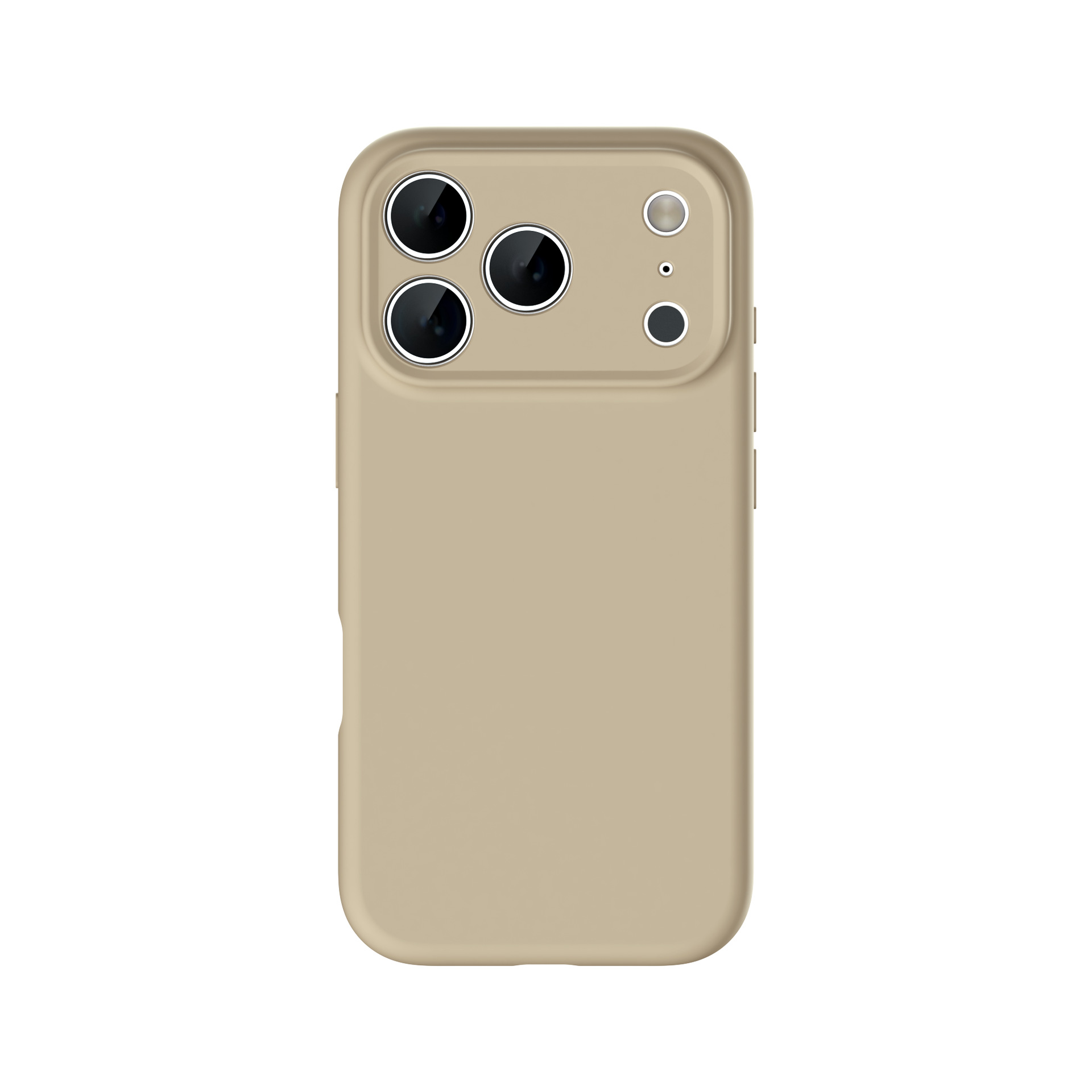 Silicone case for iPhone 17 with large hole anti-fall, full coverage protective case for iPhone 16 Pro Max, simple