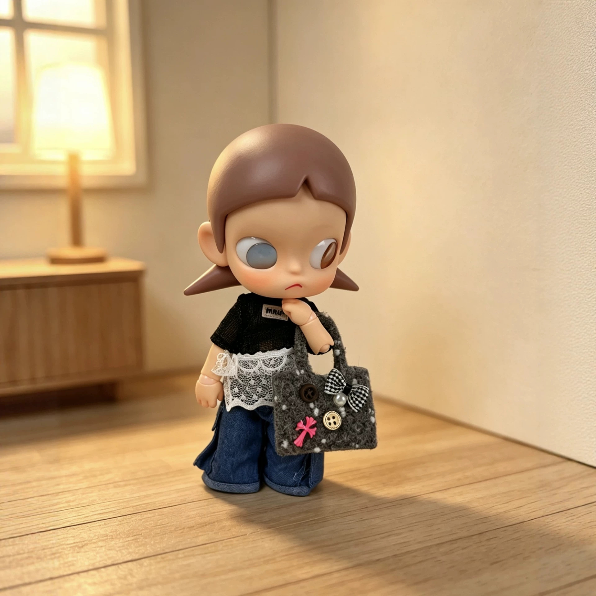 Bag Only Gazi Sister Mini Doll Bag 1/8 BJD Gazi Sister Clothing Accessories 3D Printed Cloud Handbag