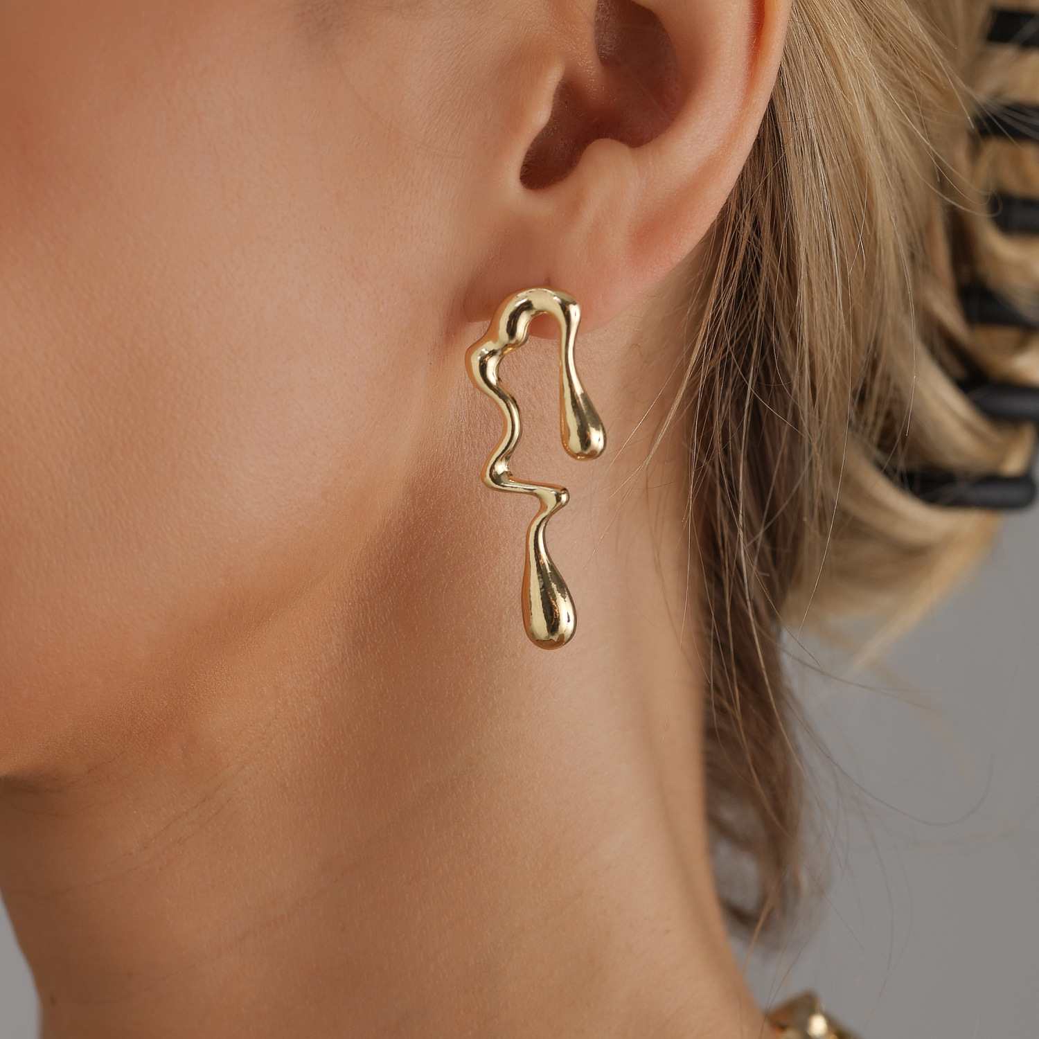 Accessories Irregular Necklace Set Lava Style Irregular Necklace and Earrings