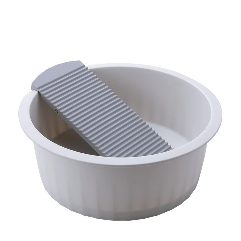 Household wash basin with washboard student dormitory washboard plastic large size vegetable washing baby hand wash basin mini