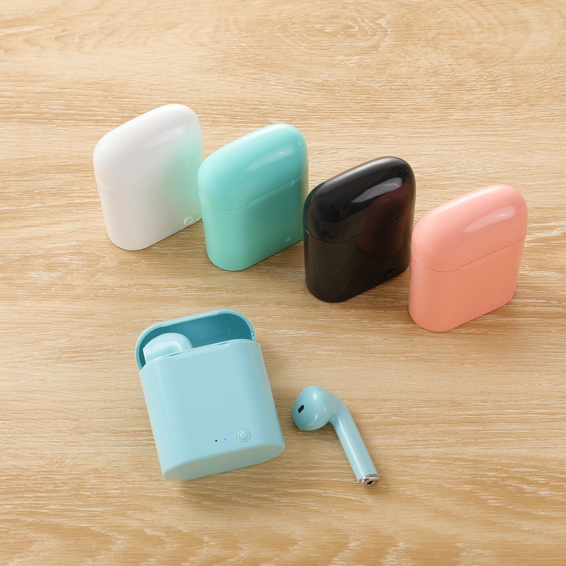 i7mini Colorful Bluetooth Earbuds TWS5.0 Wireless Sports In-Ear Dual Ear Mini Bluetooth