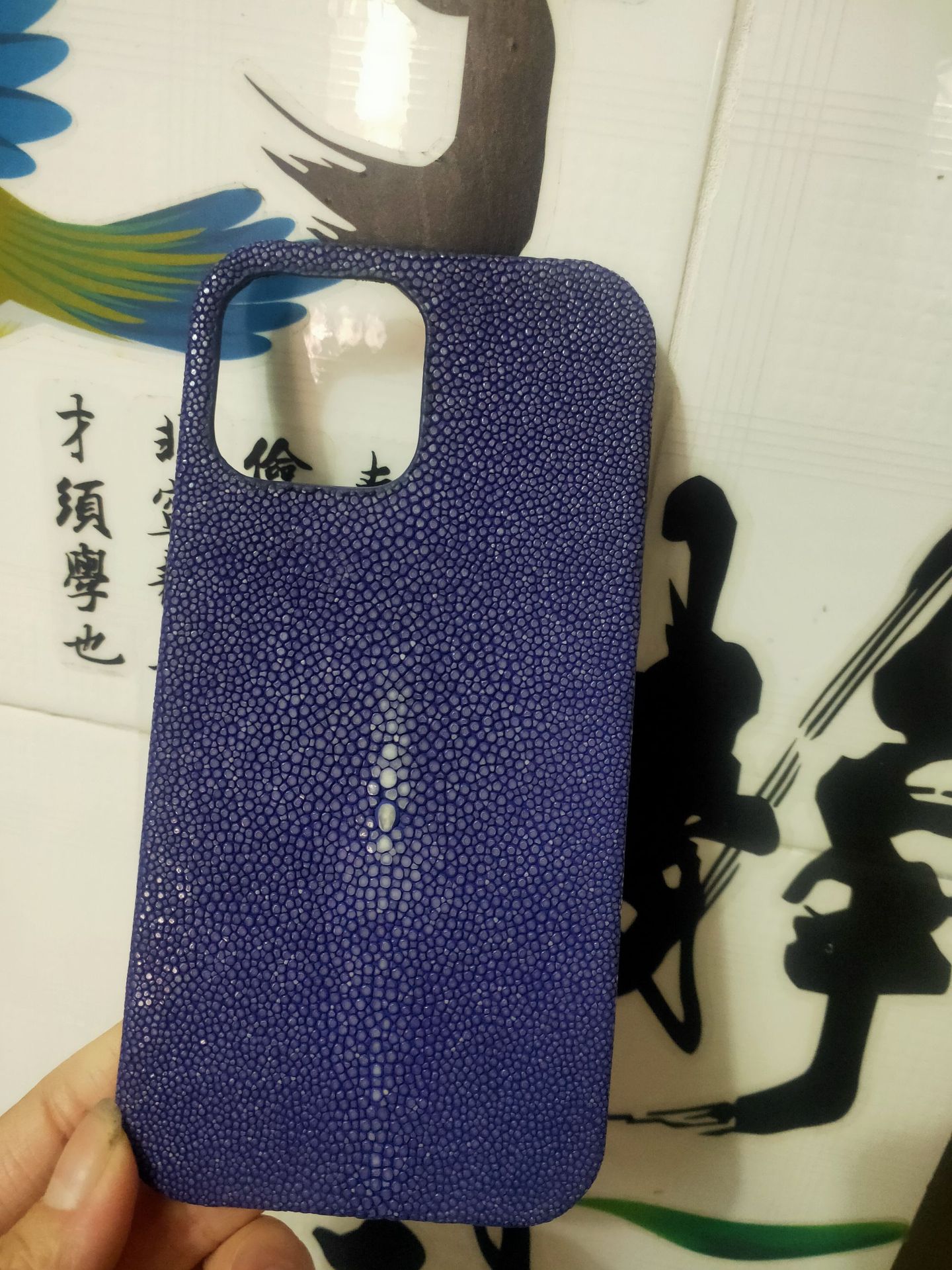 Applicable Apple 17 Pro Max Phone Case iPhone 16 PRO Leather Case Pearl Fish Genuine Leather 15 Protective Case 17 Air