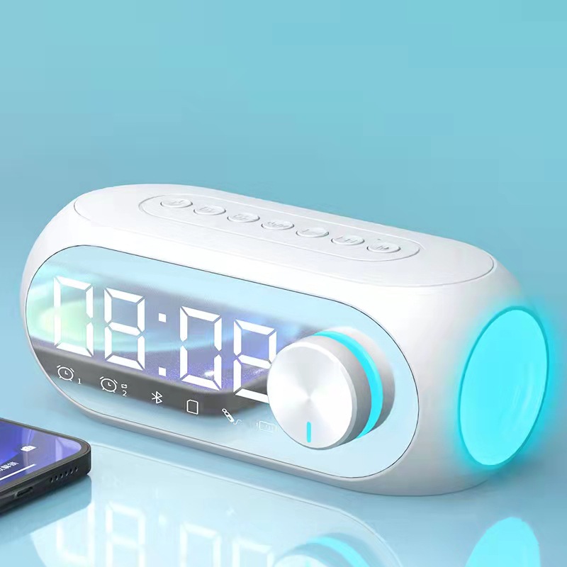 Private mold S8 Bluetooth speaker RGB subwoofer portable mini clock home alarm clock desktop Bluetooth small speaker