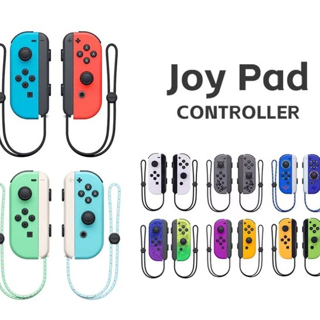 Adapter for 1st generation Switch console, domestic left and right joy-con handles, Splatoon 3, with slide rail and wrist strap