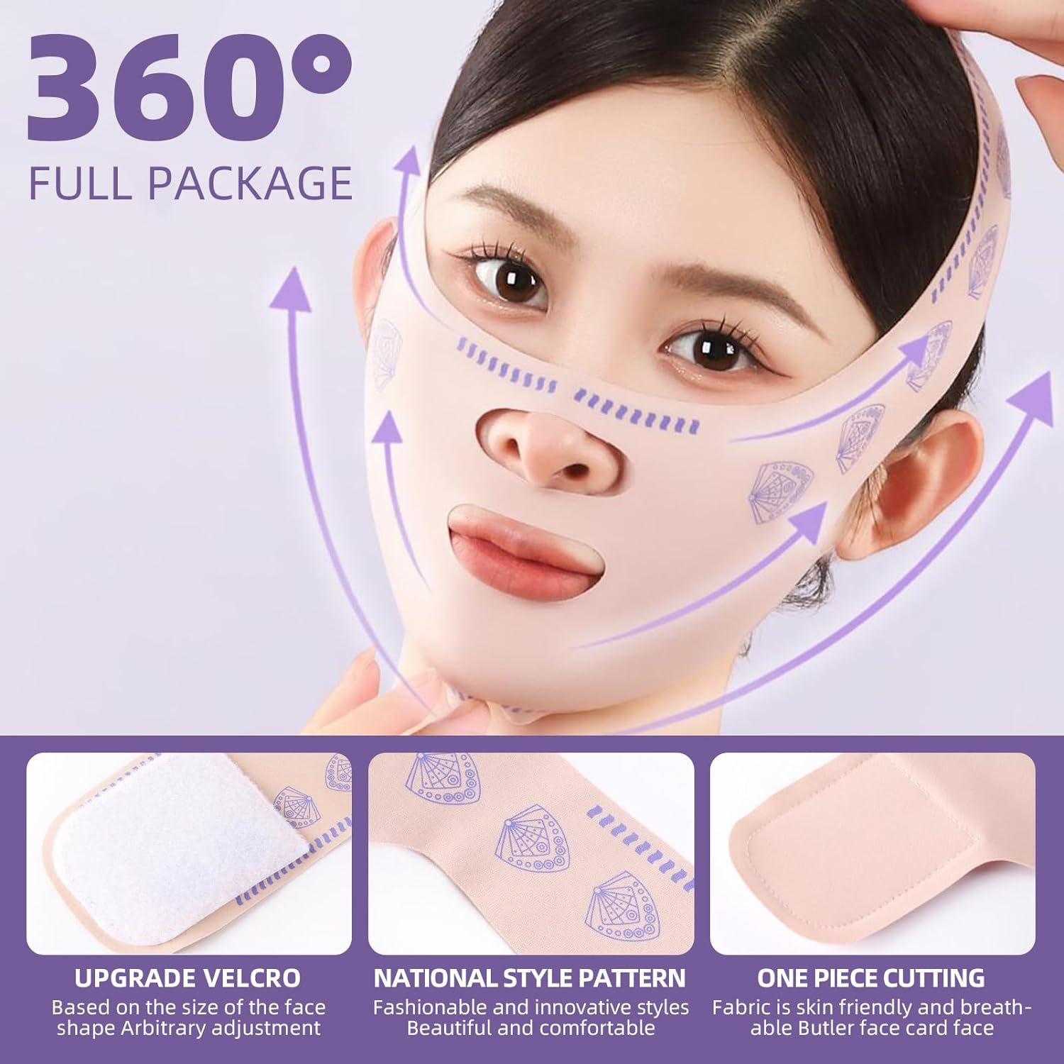 Face Shaping Sleep Bandage Face Lift Tightening Breathable No Trace Day and Night Facial Gravity Face Sculpting Face Mask