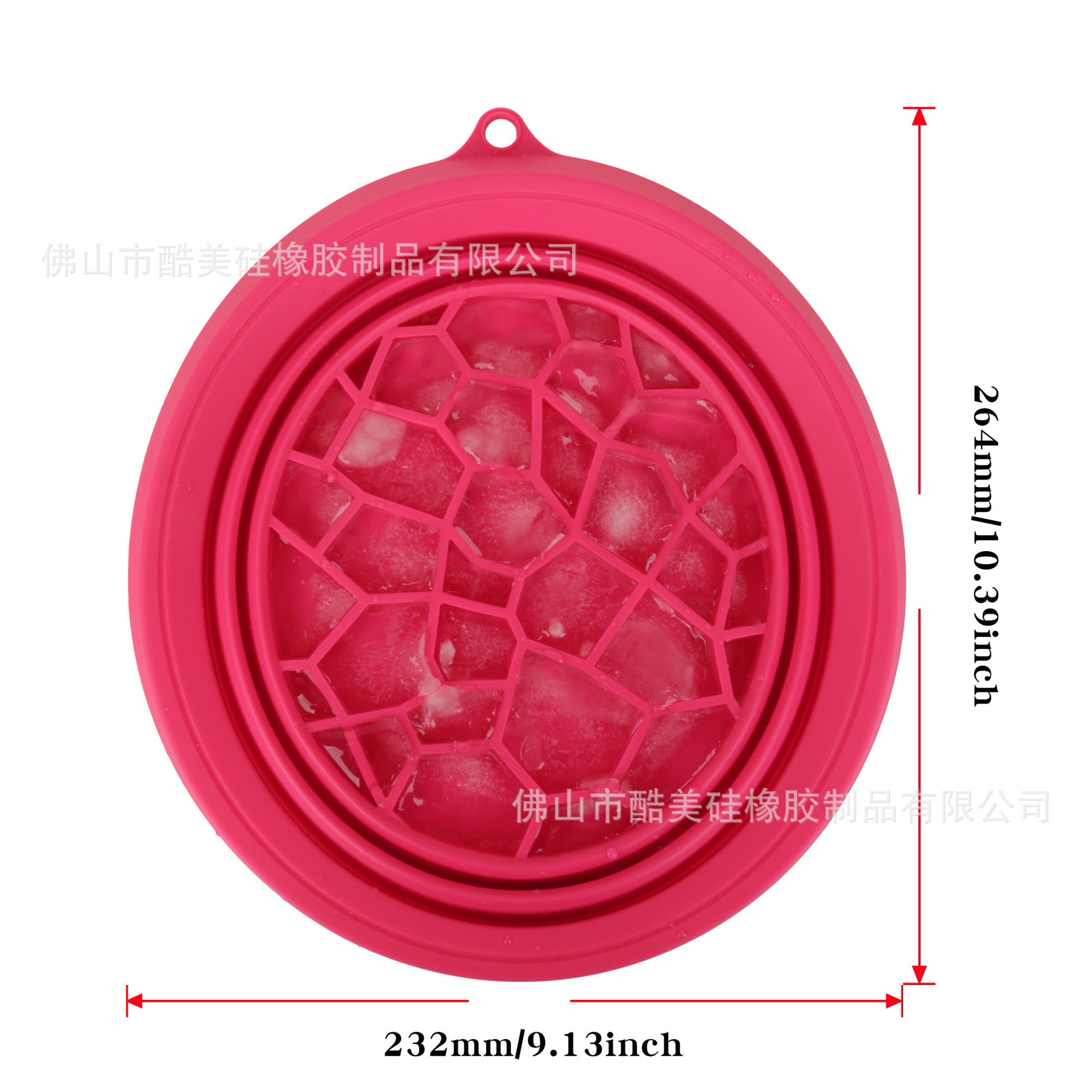 Foldable ice compress face basin ice grid soak face basin beauty device home face basin care ice grid silicone ice compress basin