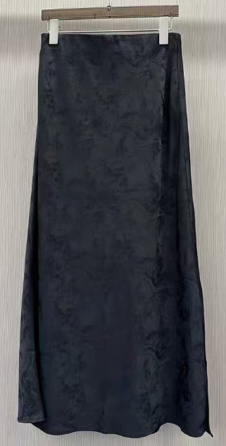 Acetate satin jacquard half skirt women 2026 summer elegant Chinese style fishtail skirt long skirt