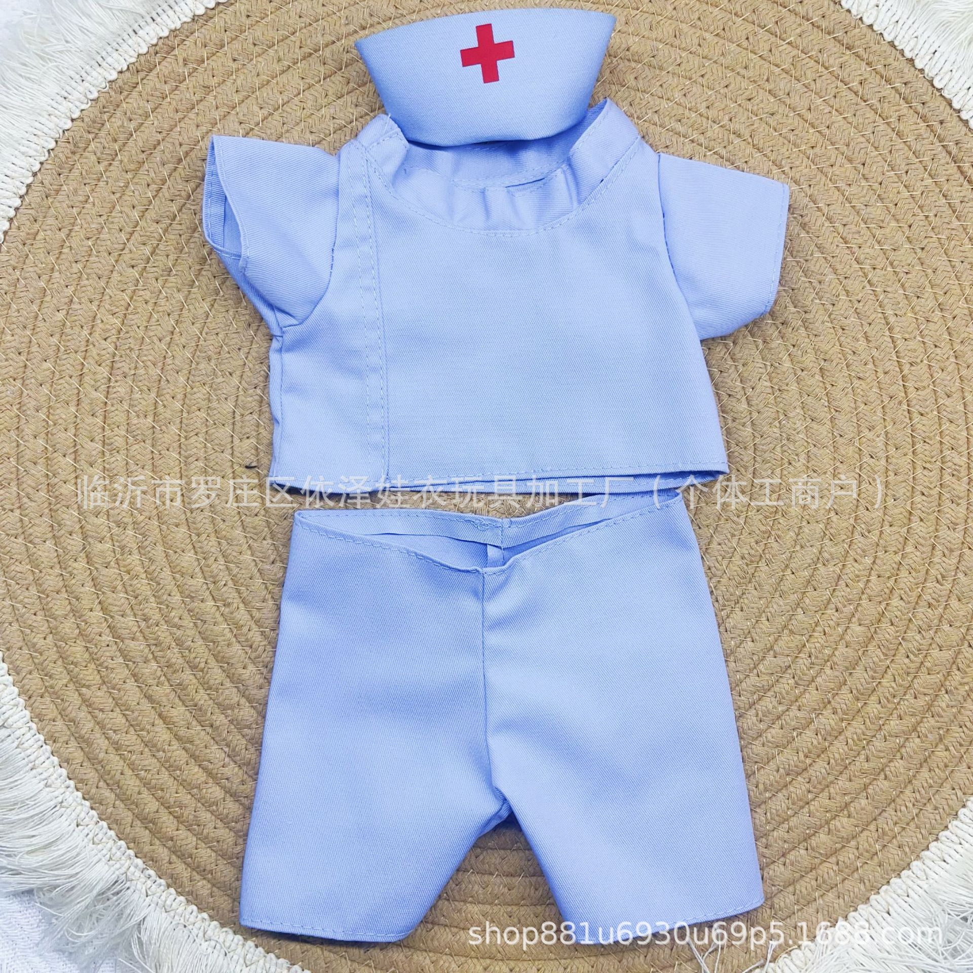 Medical Bear Doll Clothes Doctor White Coat Surgical Gown Nurse Uniform Dress Up Nurse's Day Gift Doll