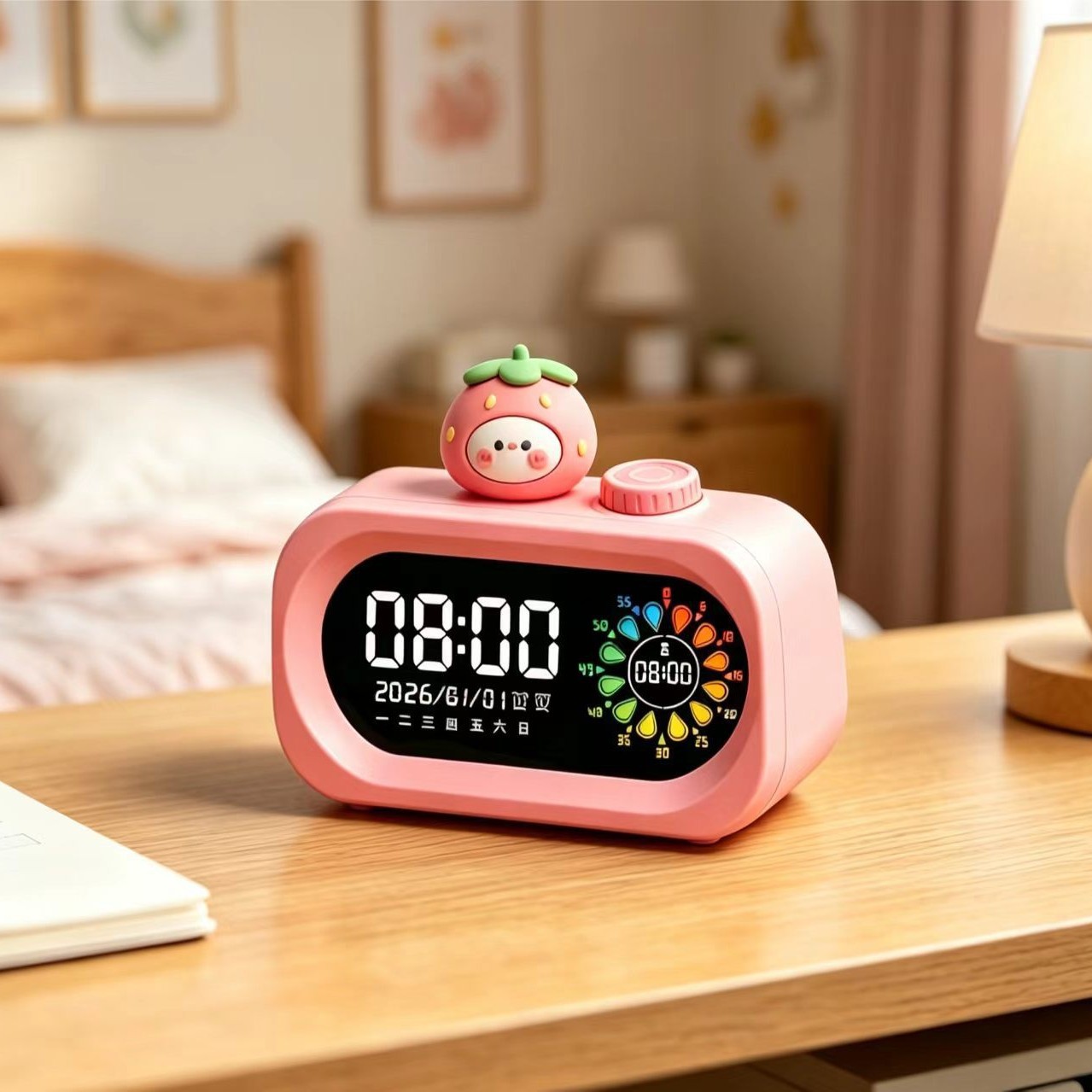 2026 New Smart Timer Alarm Clock Student Special Children Learning Wake Up Get Up Time Manager