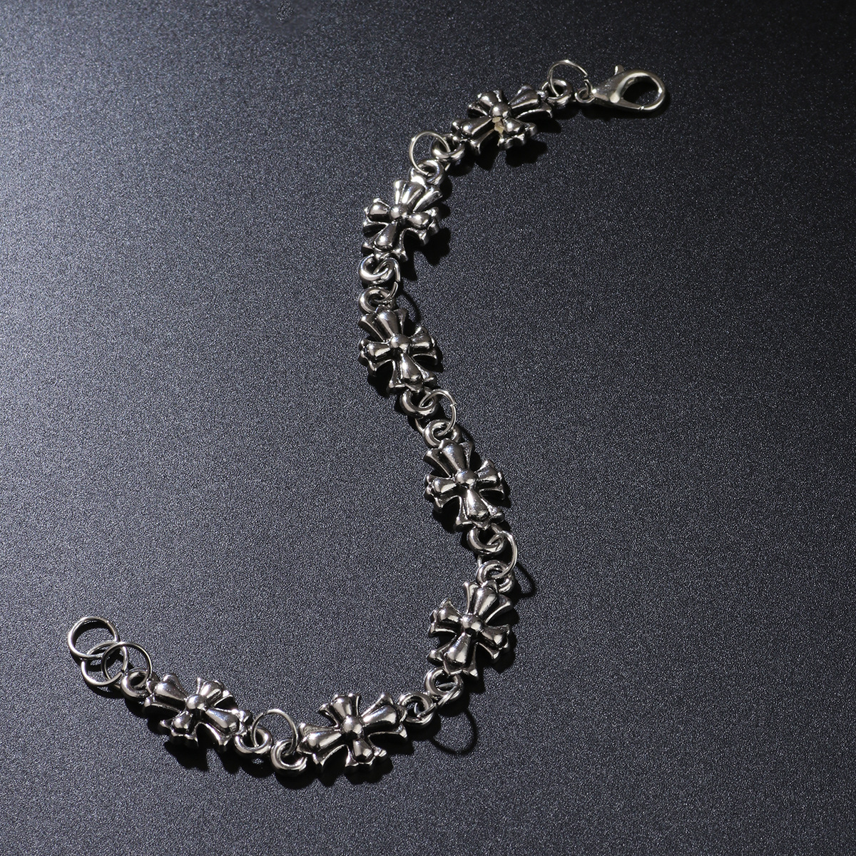 New Gothic Cross Men's Alloy Bracelet High Quality Street Gothic Style
