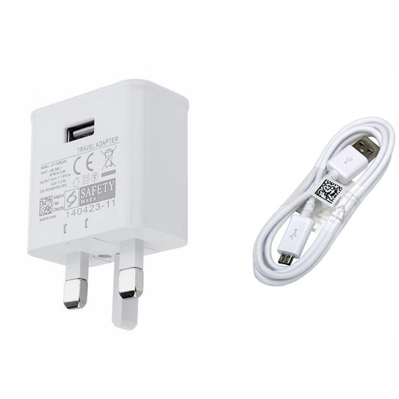 Three-pin UK standard 3.0 fast charger for Samsung S6/7/8/10 phone universal USB charger 2A