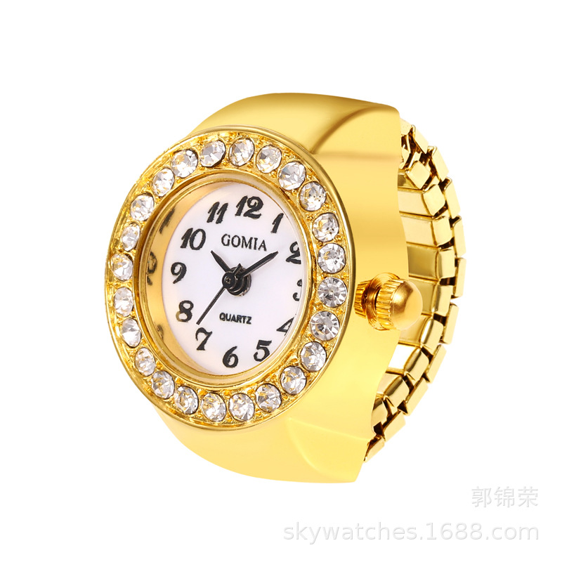 Ring Watch Gold Watch Accessory Student Watch Women's Finger Watch