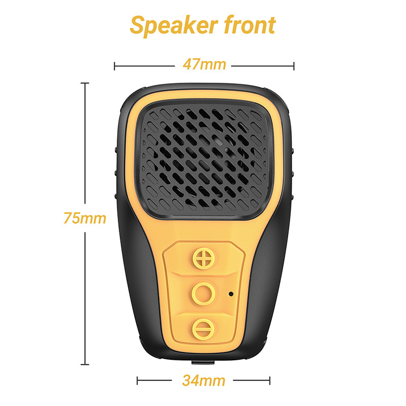 Private mold mini wearable Bluetooth speaker waterproof portable outdoor sports with magnetic clip-on speaker