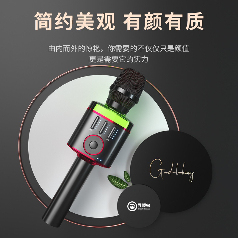 Pidianchong X9 microphone speaker integrated microphone wireless mobile phone singing children home TV national K song