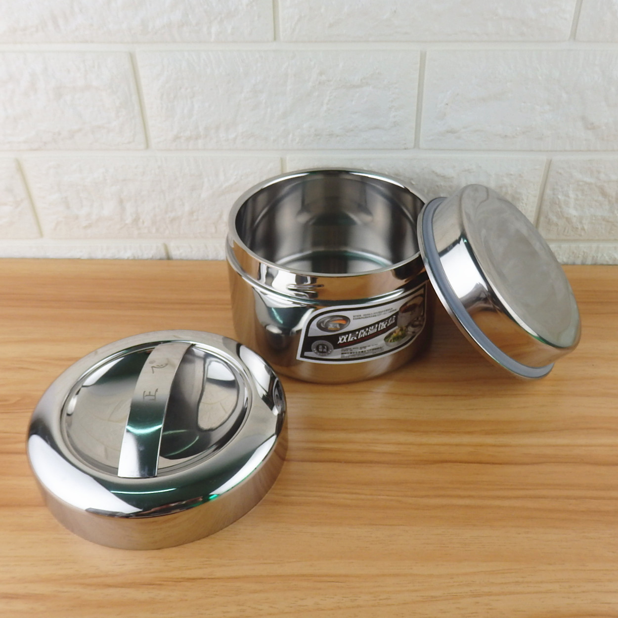 Zhengfei 304 Vacuum Stainless Steel Lunch Box Insulated Portable Bento Box Insulated Double-Layer Children's Vacuum Lunch Box Rice Bucket