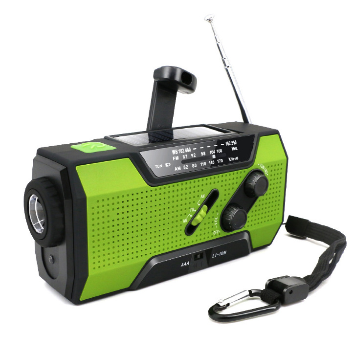 New disaster multifunctional emergency radio hand-crank power generation radio outdoor solar charging radio
