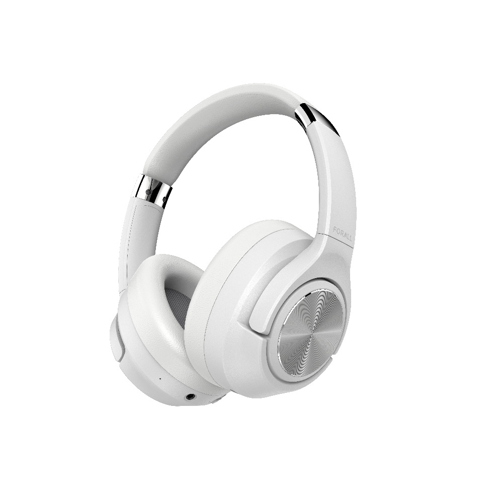 Hybrid dual-feed ANC over-ear wireless Bluetooth earphones 35dB active noise cancellation over-ear headphones