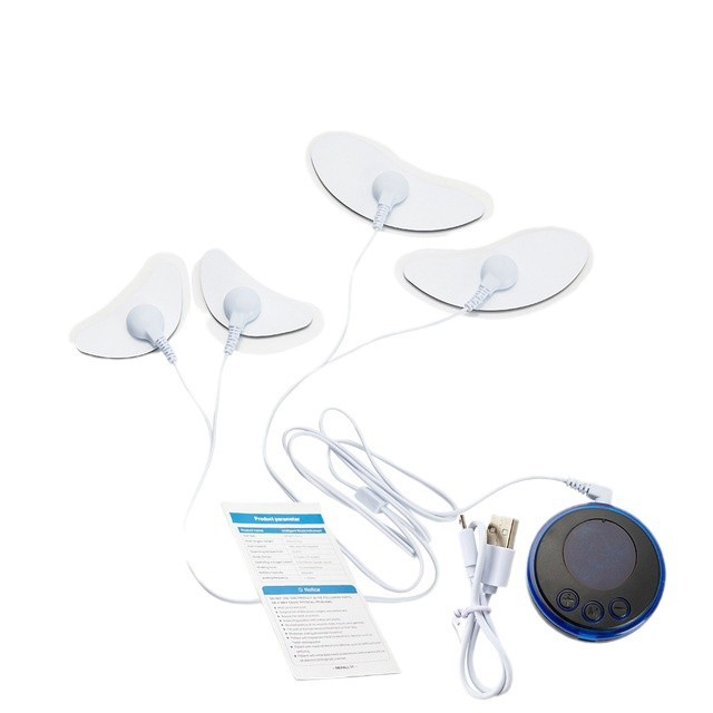 V-shaped face wrinkle-removing facial massager EMS facial massager low-frequency pulse moon-shaped beauty device remote control