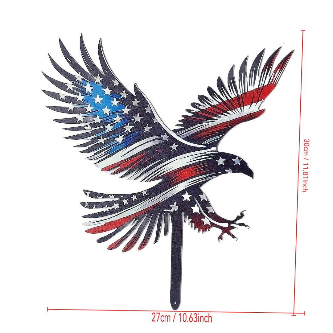 New USA Independence Day Eagle Garden Metal Ground Insert Decoration Holiday Decoration Home Ornament