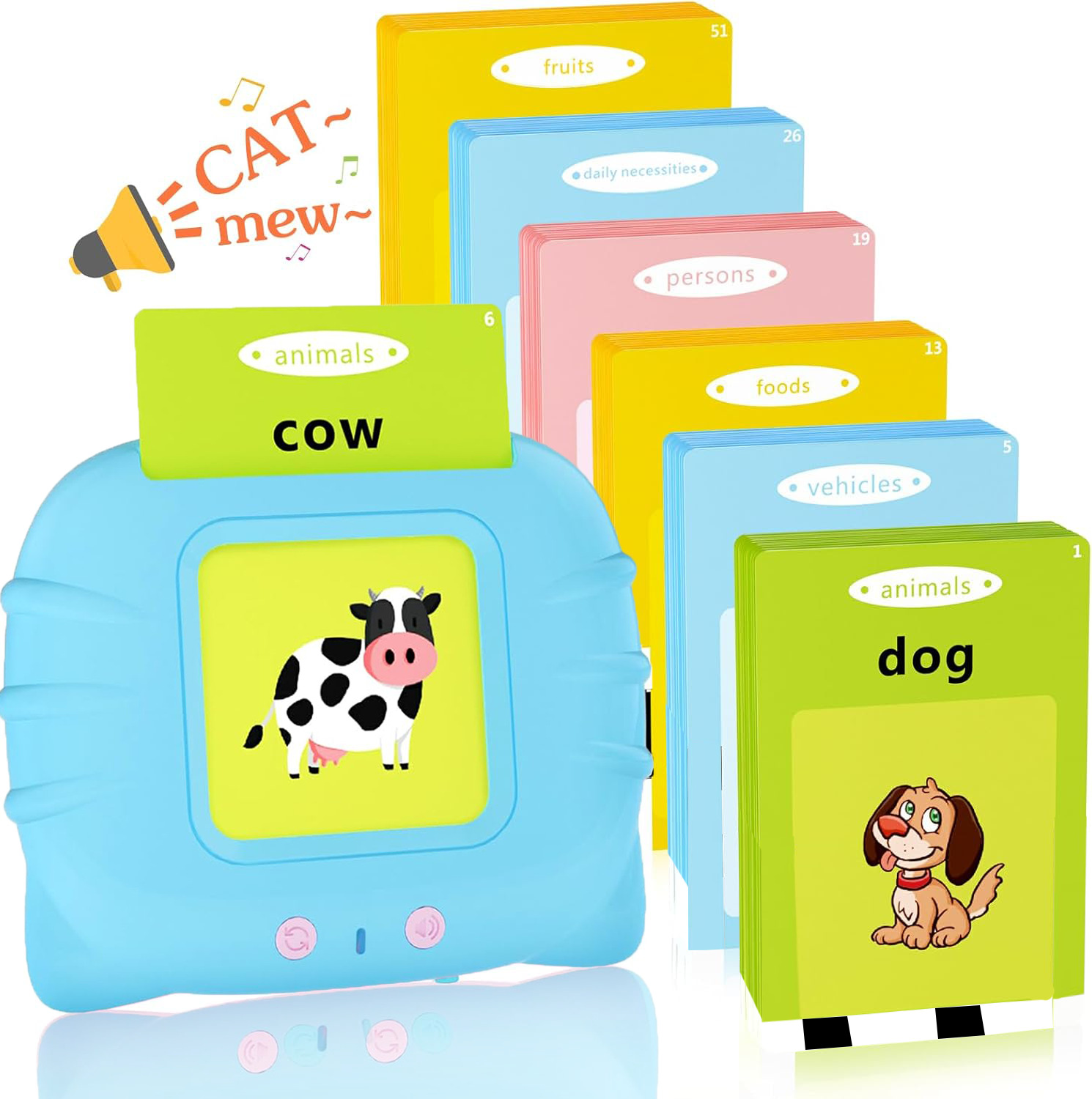 English Enlightenment Learning Sound Early Education Machine Intelligent Point Reading Card Insert Learning Machine Children's Educational Small Toy