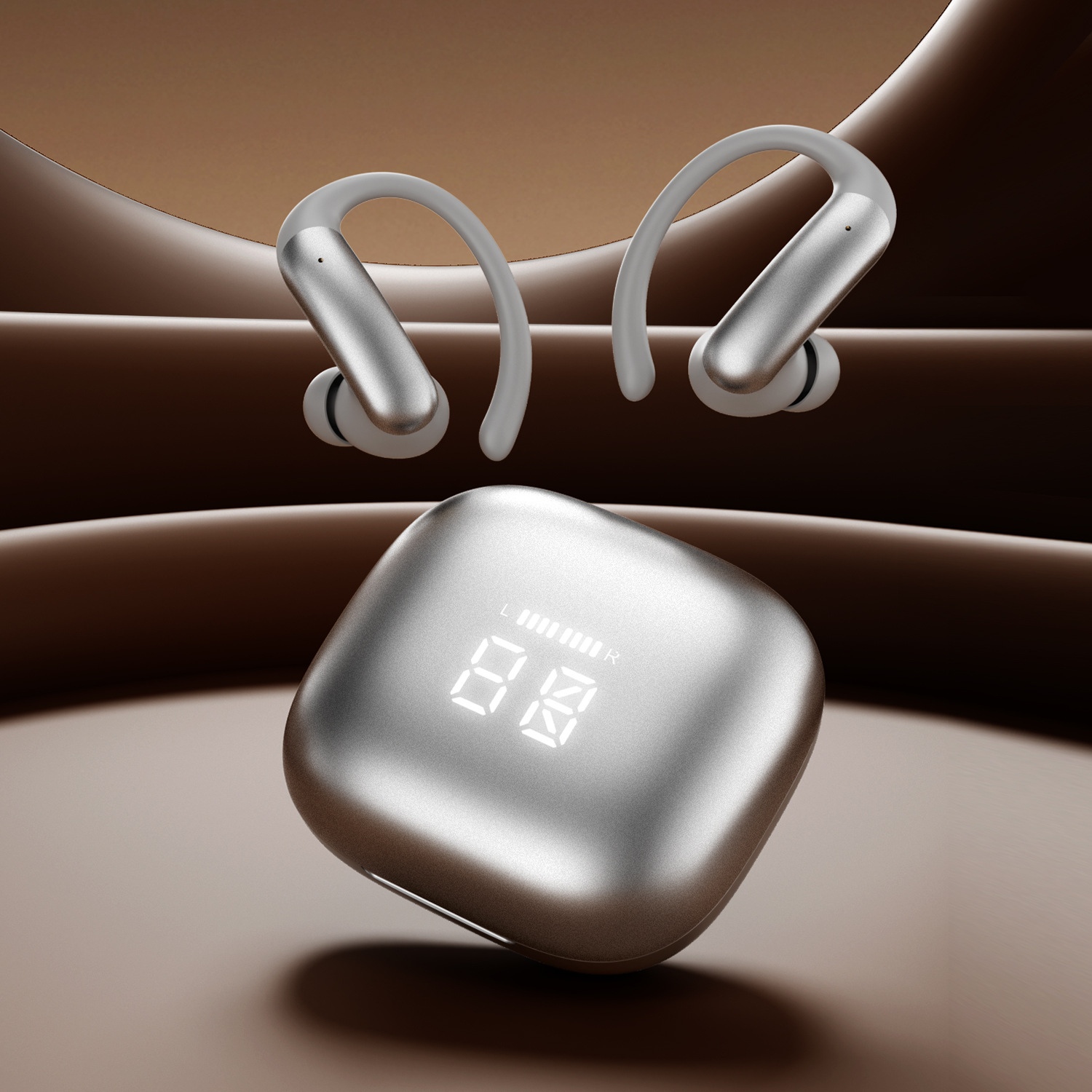 M145 Long Battery Life Hanging Ear and In-Ear Earphones Private Mold Low Latency Wireless Bluetooth Earphones