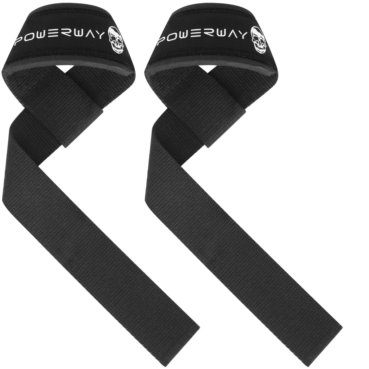 2PC deadlift wrist strap, neoprene cushion wrist pad, anti-slip silicone grip strap, elastic band