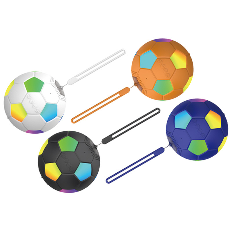 Football Bluetooth Speaker Atmosphere Light Small Speaker New Colorful Portable Bluetooth Speaker Outdoor Mini Speaker