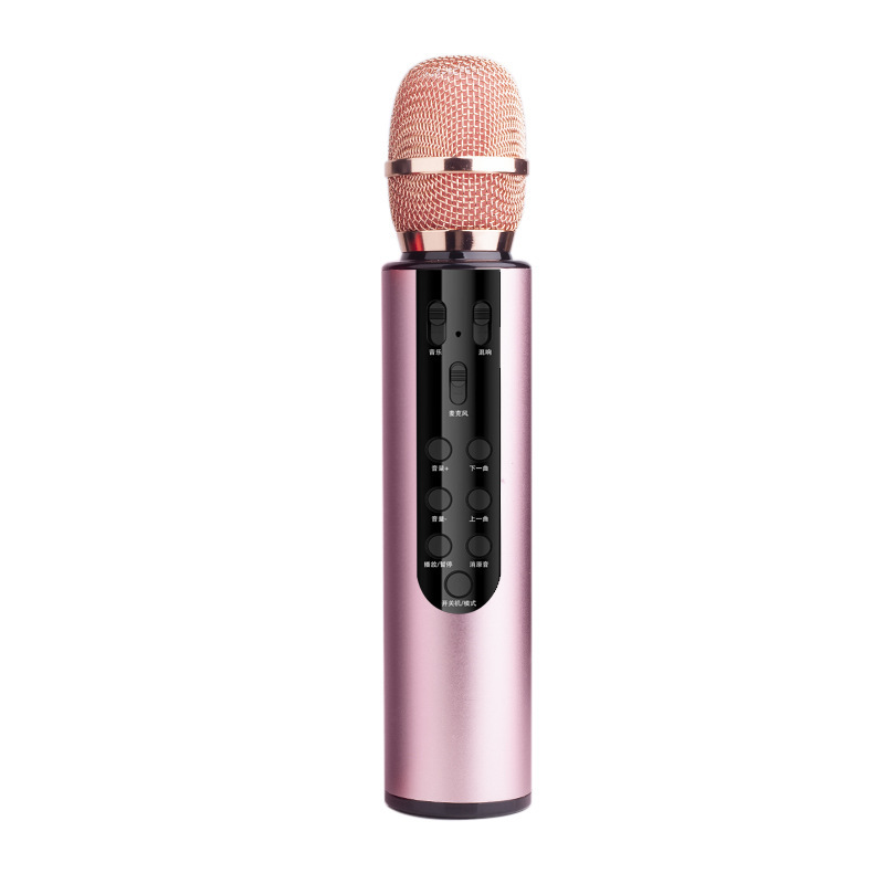 New M6 Microphone Wireless Bluetooth Capacitor Speaker Dual Speaker Microphone Audio All-in-One Microphone Sound Card