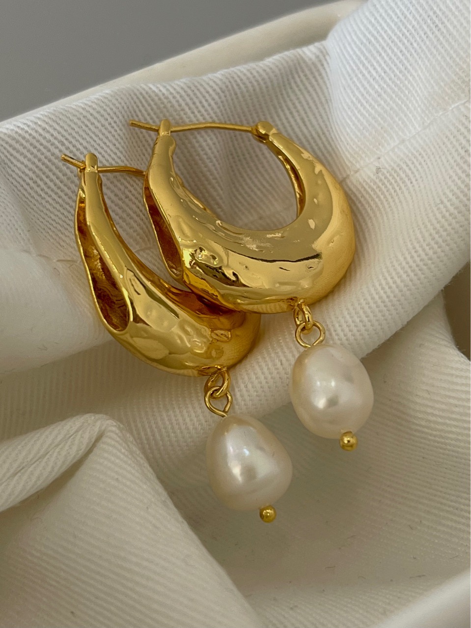 181/00 Early Autumn New Simple Design Grindable Pearl Pendant Earrings for Women Gentle X7-15