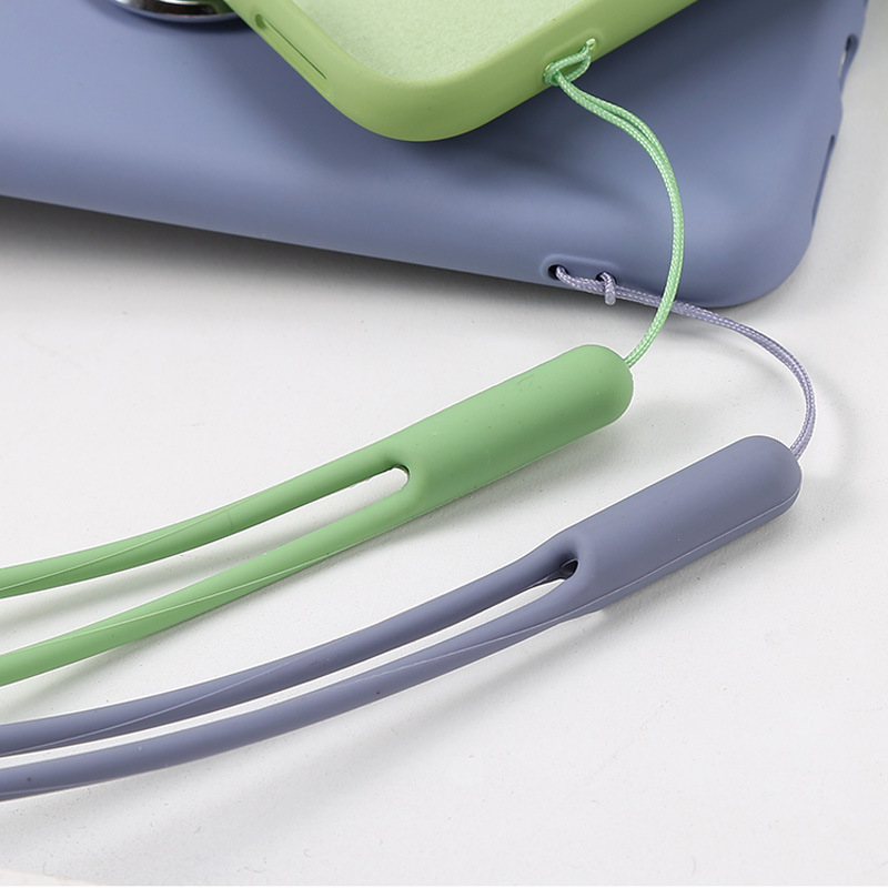 Phone Lanyard Case Short Wrist Strap Hanging Rope Wrist Liquid Silicone Silicone Hanging Chain Anti-lost Phone Case Rope Non-slip