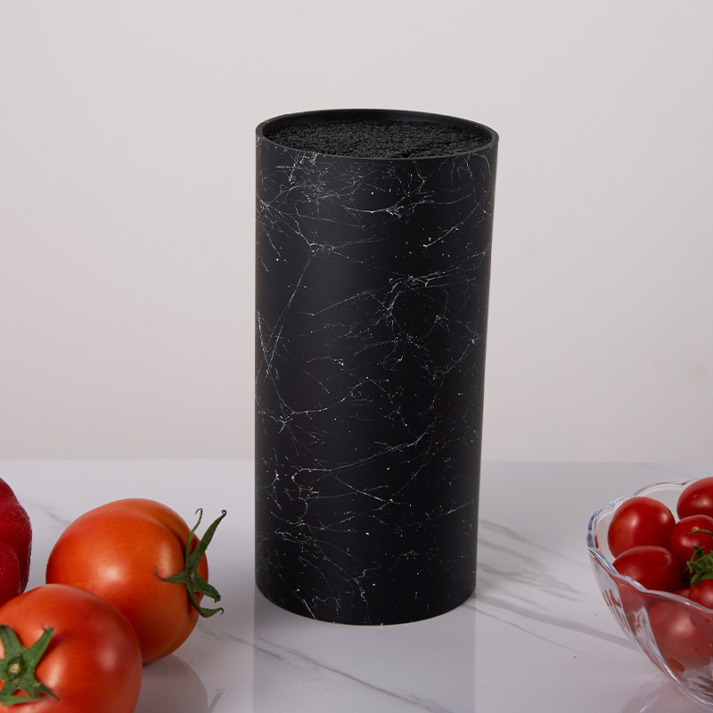 Plastic knife holder, household storage knife rack, kitchen supplies, cylindrical knife holder