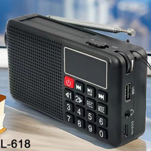 Hand-Crank Power Generation War Preparedness Disaster Emergency Radio Outdoor Solar Multifunctional Flashlight Power Bank Card Insert