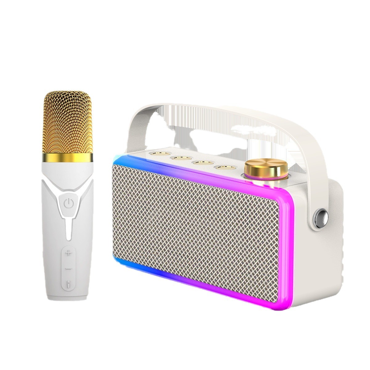 Bluetooth Singing K12 Song Small Speaker Audio Support Microphone Wireless Children Home Outdoor KTV All-in-One Audio