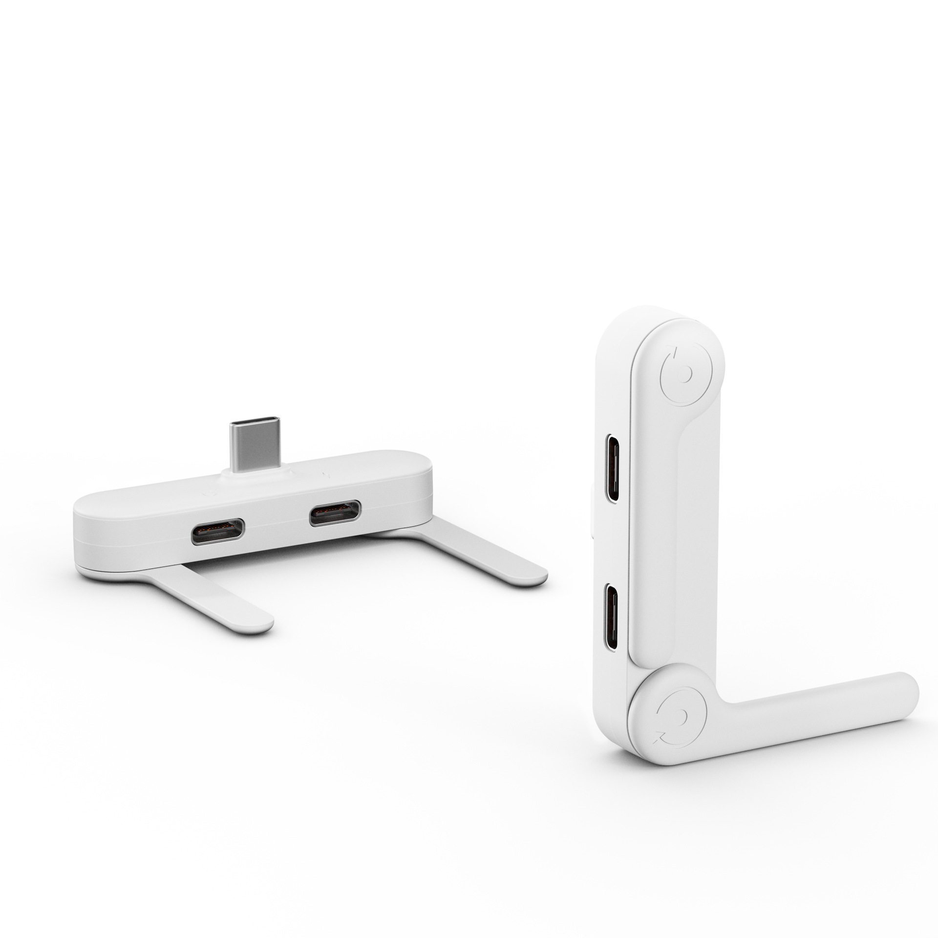 Phone Stand Mobile Game Curved Charging Type-C Foldable Dual Type-C Adapter Headphone Listening
