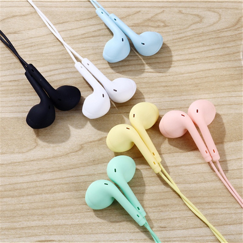 Hot U88 Macaron Color Wired Phone Earbuds In-Ear U19 Music Student Earbuds 3.5