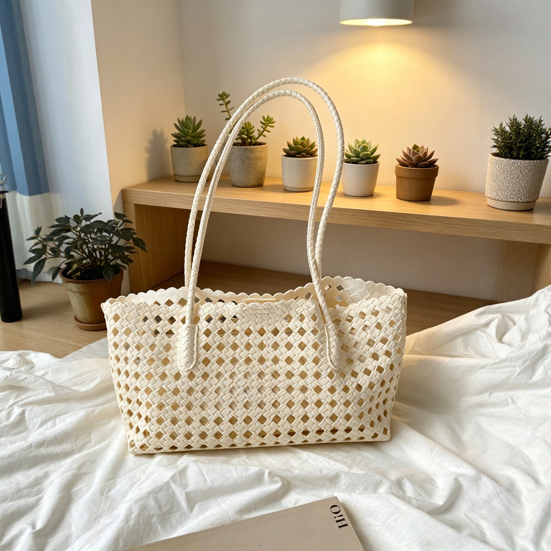2026 New Diamond Quilted Single Shoulder Tote Bag Women Large Capacity Mother-Child Bag Casual Commute Handheld Bag